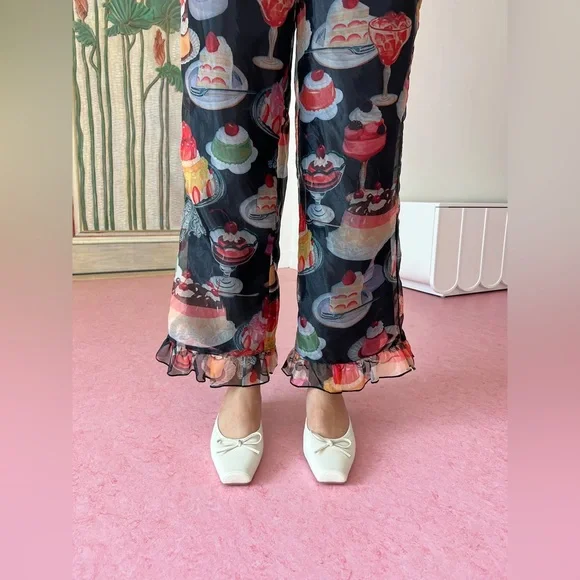 NEW WITH TAGS LIORA RUFFLE PANT - Picture 8 of 11